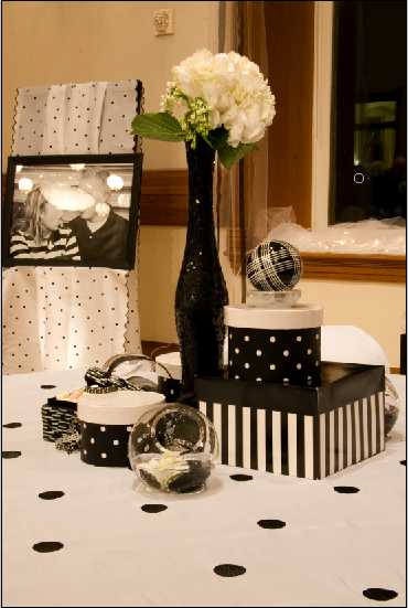 black and white wedding centerpieces. Black and White Wedding in the